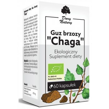 GUZ BRZOZY CHAGA BIO (470 mg) 60 KAPSUŁEK - DARY NATURY