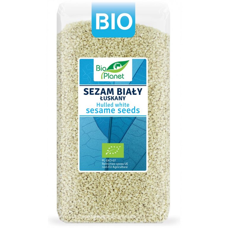 SEZAM BIAŁY ŁUSKANY BIO 400 g - BIO PLANET