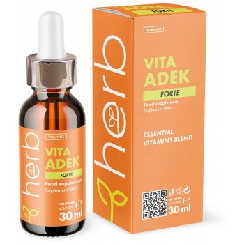 HERB VITA ADEK 30ml WITAMINA A+D3+E+K2 KROPLE DLA RODZINY W PŁYNIE LIQUID