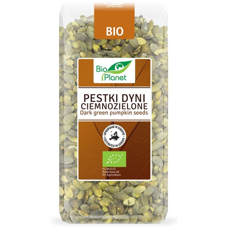 PESTKI DYNI CIEMNOZIELONE (UPRAWIANE W EUROPIE) BIO 350 g - BIO PLANET