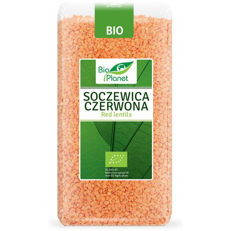 SOCZEWICA CZERWONA BIO 500 g - BIO PLANET