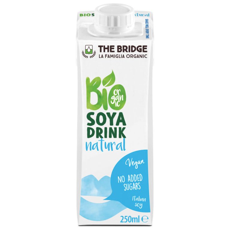 NAPÓJ SOJOWY NATURALNY BEZ DODATKU CUKRÓW BEZGLUTENOWY BIO 250 ml - THE BRIDGE