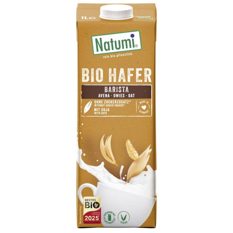 NAPÓJ OWSIANO - SOJOWY BARISTA BEZ DODATKU CUKRÓW BIO 1 L - NATUMI
