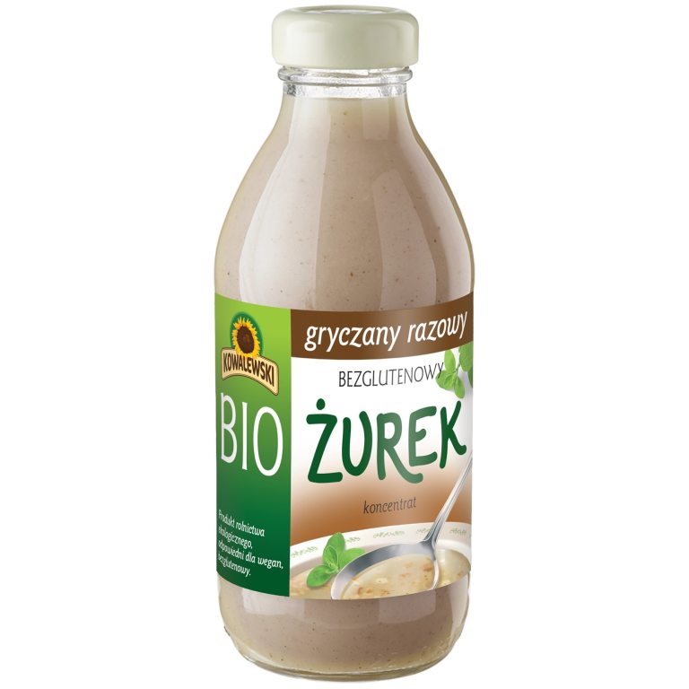 ŻUREK GRYCZANY RAZOWY BEZGLUTENOWY KONCENTRAT BIO 320 ml - KOWALEWSKI