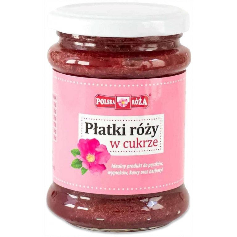 PŁATKI RÓŻY W CUKRZE 320 g - POLSKA RÓŻA