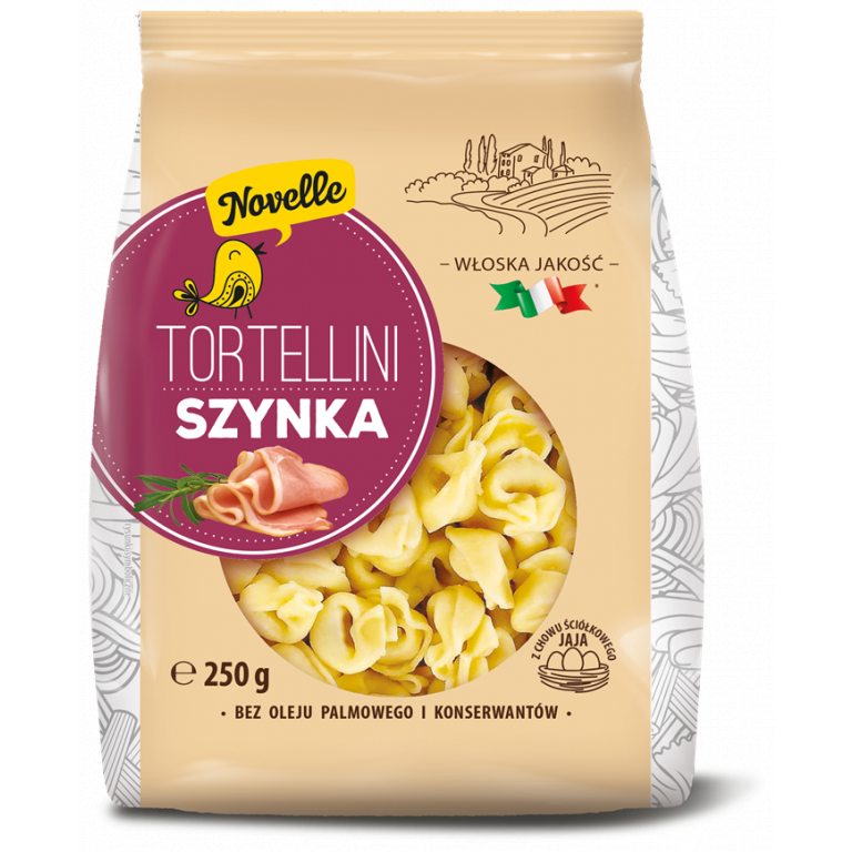 TORTELLINI Z SZYNKĄ 250 g - NOVELLE