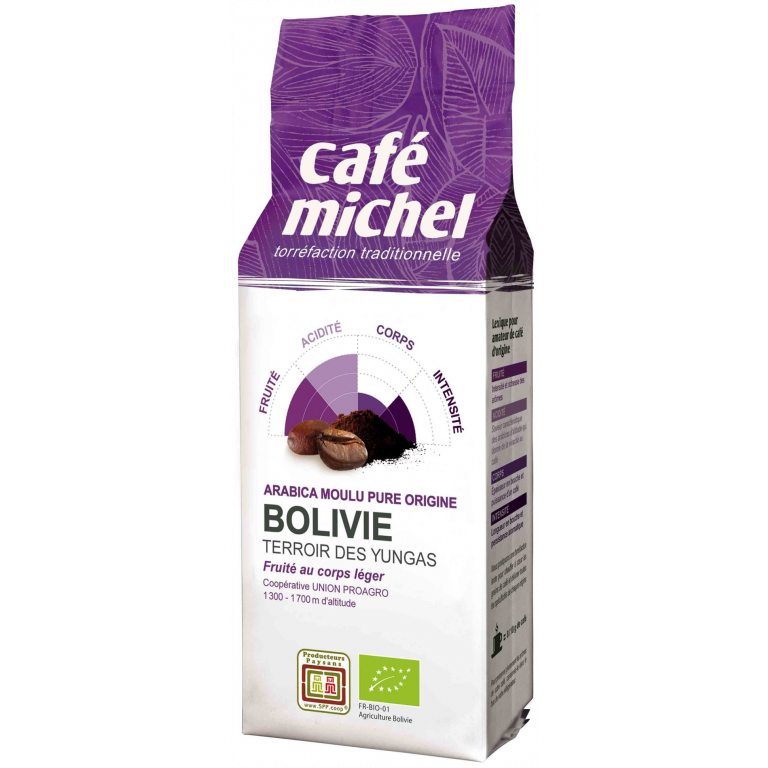 KAWA MIELONA ARABICA 100 % BOLIWIA FAIR TRADE BIO 250 g - CAFE MICHEL