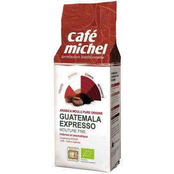 KAWA MIELONA ARABICA 100 % ESPRESSO GWATEMALA FAIR TRADE BIO 250 g - CAFE MICHEL