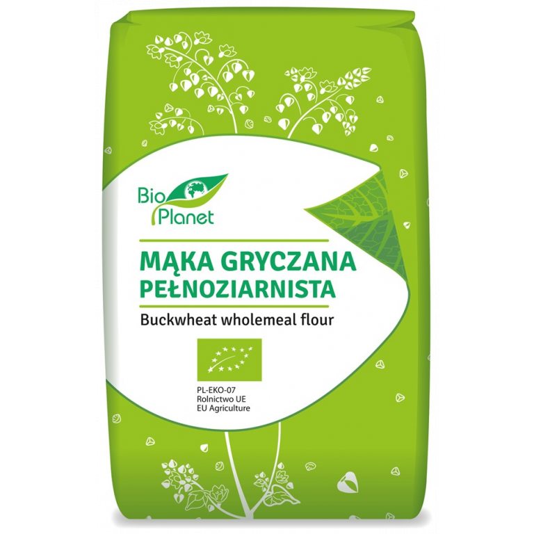 MĄKA GRYCZANA PEŁNOZIARNISTA BIO 500 g - BIO PLANET