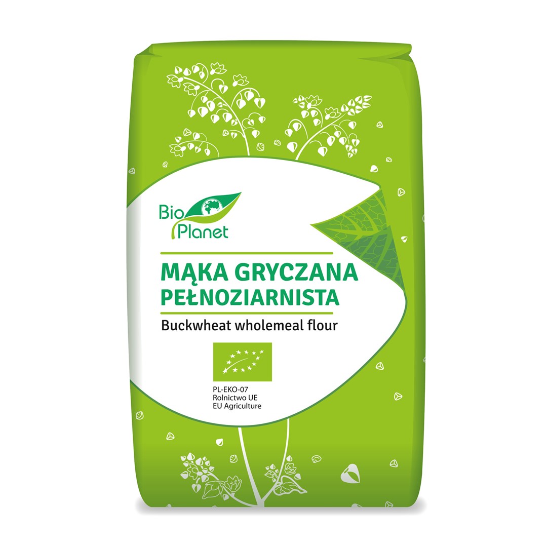 MĄKA GRYCZANA PEŁNOZIARNISTA BIO 500 g - BIO PLANET