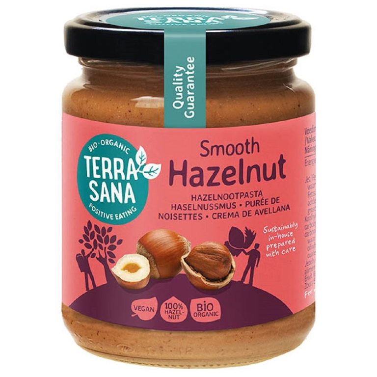 KREM Z ORZECHÓW LASKOWYCH PRAŻONYCH 100 % BIO 250 g - TERRASANA