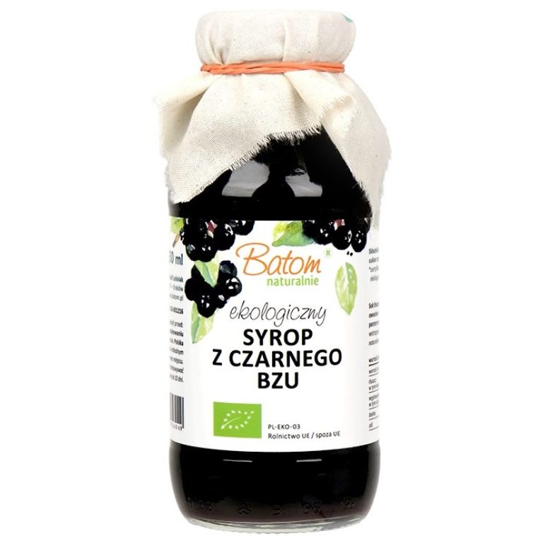 SYROP Z CZARNEGO BZU BIO 330 ml - BATOM