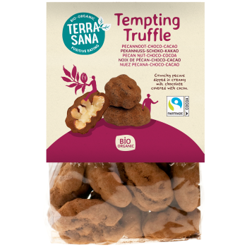 ORZECHY PEKAN W CZEKOLADZIE MLECZNEJ I KAKAO BIO 100 g - TERRASANA