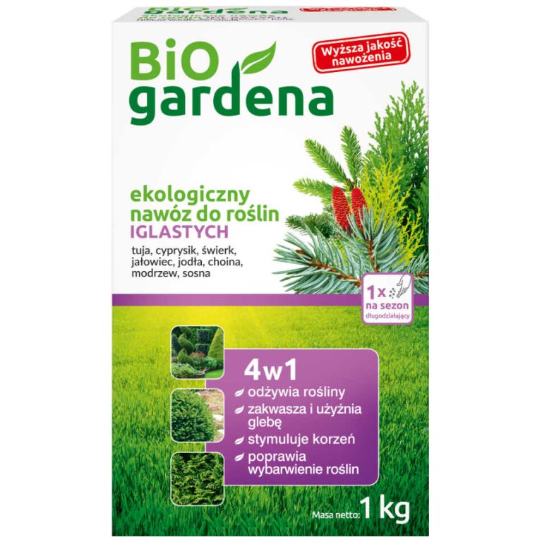 NAWÓZ DO ROŚLIN IGLASTYCH ECO 1 kg - BIOGARDENA