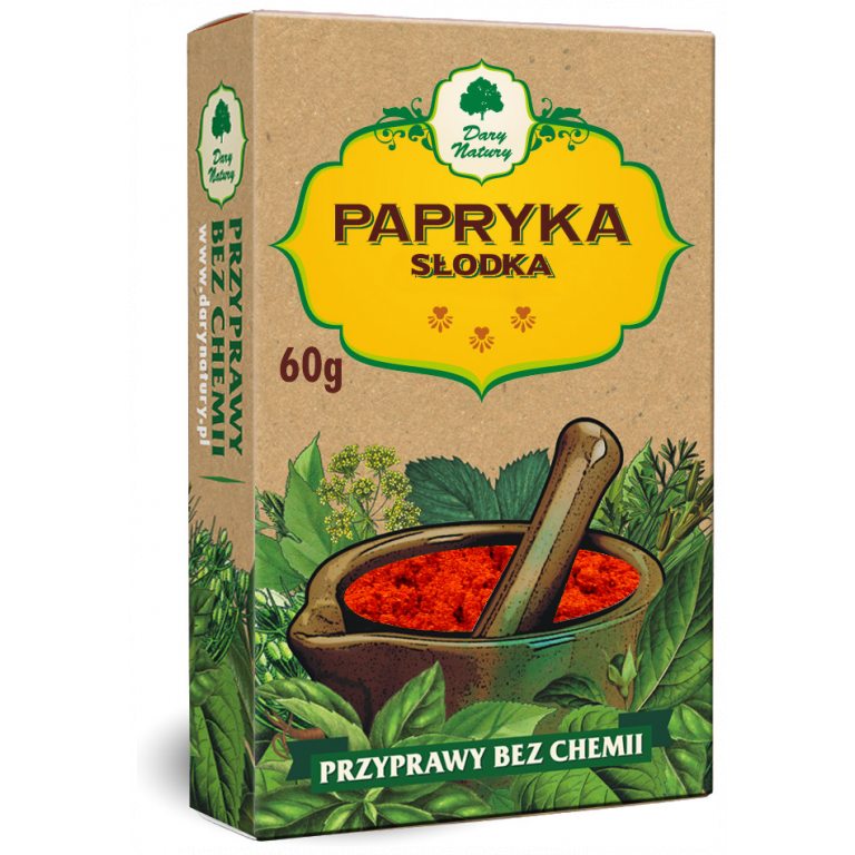 PAPRYKA SŁODKA MIELONA 60 g - DARY NATURY