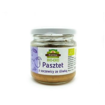 PASZTET Z SOCZEWICY ZE ŚLIWKĄ BEZGLUTENOWY BIO 160 g - FARMA ŚWIĘTOKRZYSKA