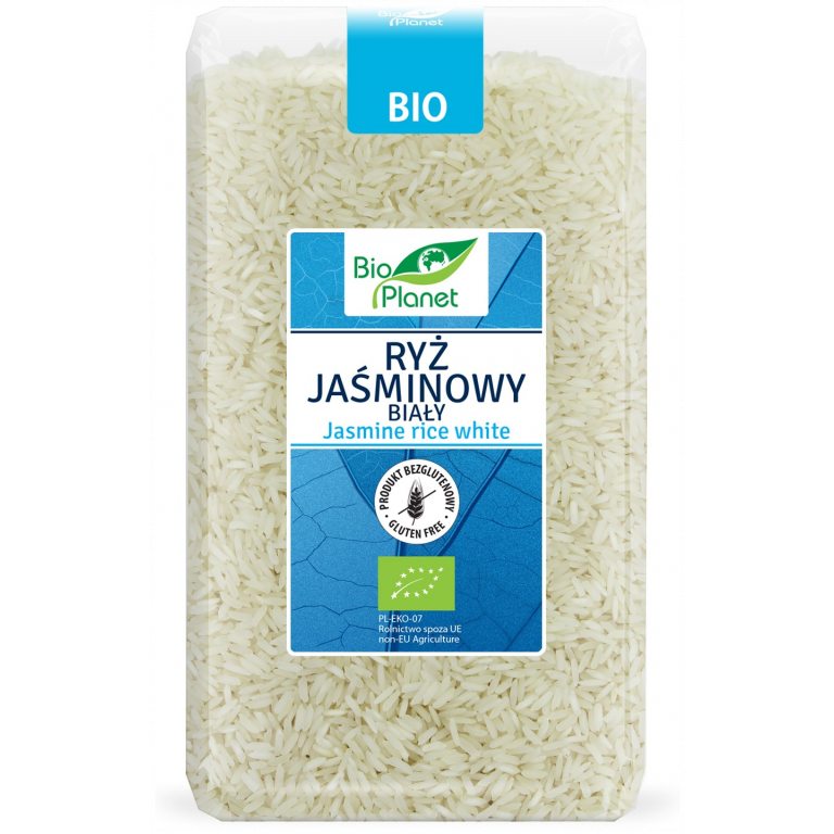 RYŻ JAŚMINOWY BIAŁY BEZGLUTENOWY BIO 1 kg - BIO PLANET