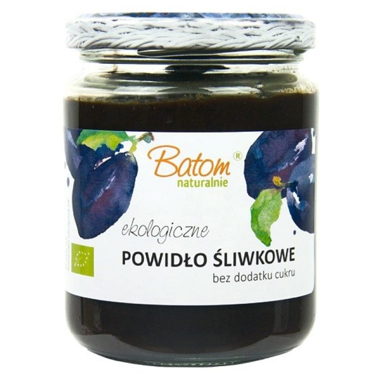 POWIDŁA ZE ŚLIWKI WĘGIERKI BEZ DODATKU CUKRÓW BIO 270 g - BATOM