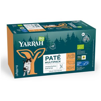 (DLA KOTA) MULTIPACK PASZTET BIO (8 x 100 g) 800 g - YARRAH