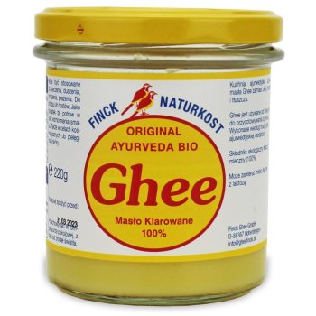 MASŁO KLAROWANE GHEE BIO 220 g (242 ml) - FINCK AYURVEDA