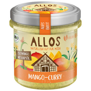 PASTA KREMOWA Z MANGO I CURRY BEZGLUTENOWA BIO 140 g - ALLOS