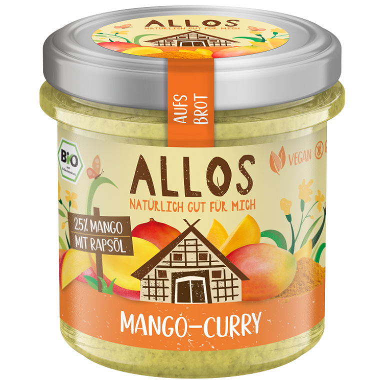 PASTA KREMOWA Z MANGO I CURRY BEZGLUTENOWA BIO 140 g - ALLOS