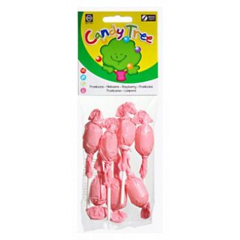 LIZAKI OKRĄGŁE O SMAKU MALINOWYM BEZGLUTENOWE BIO (7 x 10 g) 70 g - CANDY TREE