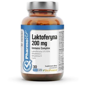 KAPSUŁKI NA UKŁAD ODPORNOŚCIOWY (LAKTOFERYNA IMMUNO COMPLEX) BEZGLUTENOWE 30 szt. - PHARMOVIT (CLEAN LABEL)