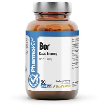 KWAS BOROWY (3 mg) BEZGLUTENOWY 60 KAPSUŁEK - PHARMOVIT (CLEAN LABEL)