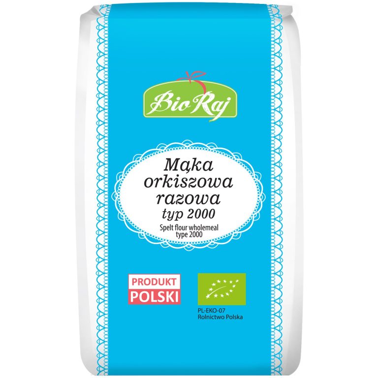 MĄKA ORKISZOWA RAZOWA TYP 2000 BIO (POLSKA) 1 kg - BIO RAJ