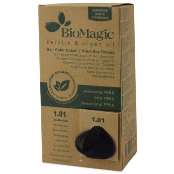 FARBA DO WŁOSÓW INTENSYWNA NIEBIESKA CZERŃ (1.01) 250 g - BIOMAGIC
