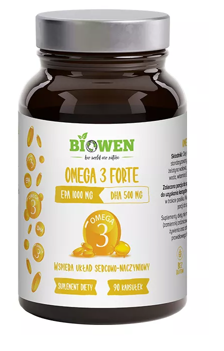 OMEGA-3 FORTE BEZGLUTENOWE 90 KAPSUŁEK - HEMPKING (BIOWEN)