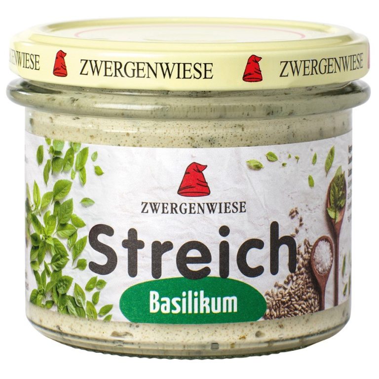 PASTA SŁONECZNIKOWA Z BAZYLIĄ BEZGLUTENOWA BIO 180 g - ZWERGENWIESE