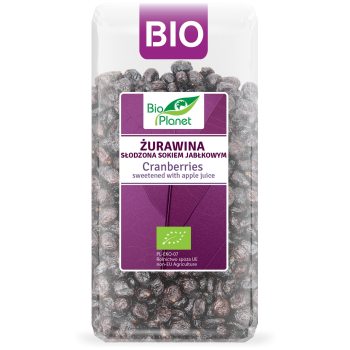 ŻURAWINA SŁODZONA SOKIEM JABŁKOWYM BIO 400 g - BIO PLANET