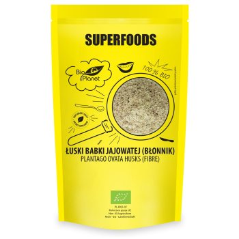 ŁUSKI BABKI JAJOWATEJ (BŁONNIK) BIO 100 g - BIO PLANET SUPERFOODS