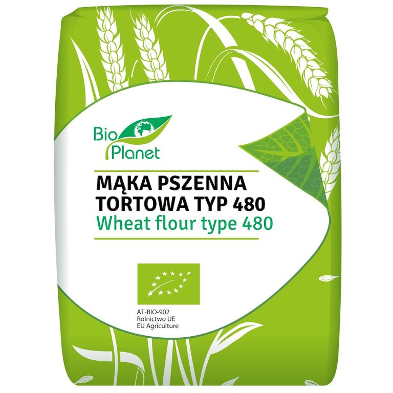 MĄKA PSZENNA TORTOWA TYP 480 BIO 1 kg - BIO PLANET