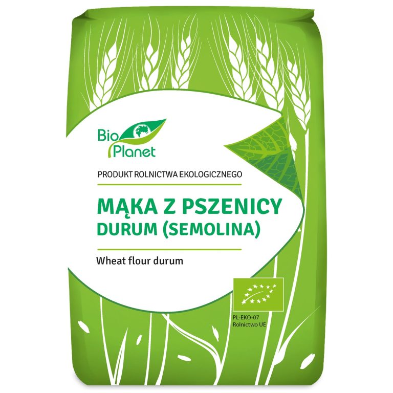 MĄKA Z PSZENICY DURUM (SEMOLINA) BIO 1 kg - BIO PLANET
