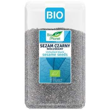 SEZAM CZARNY NIEŁUSKANY BIO 1 kg - BIO PLANET