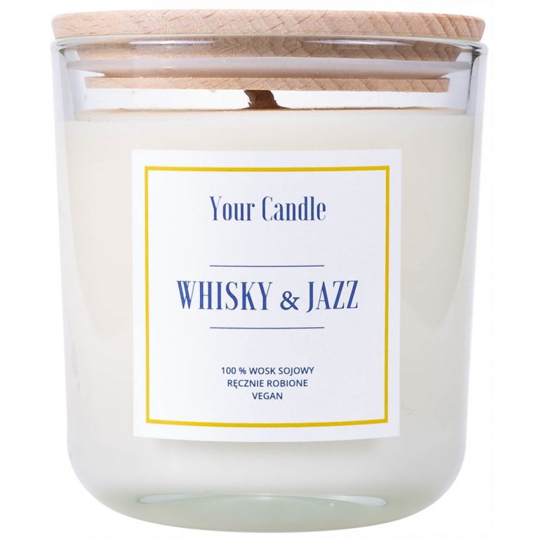 ŚWIECA SOJOWA ZAPACHOWA WHISKY & JAZZ 210 ml - YOUR CANDLE