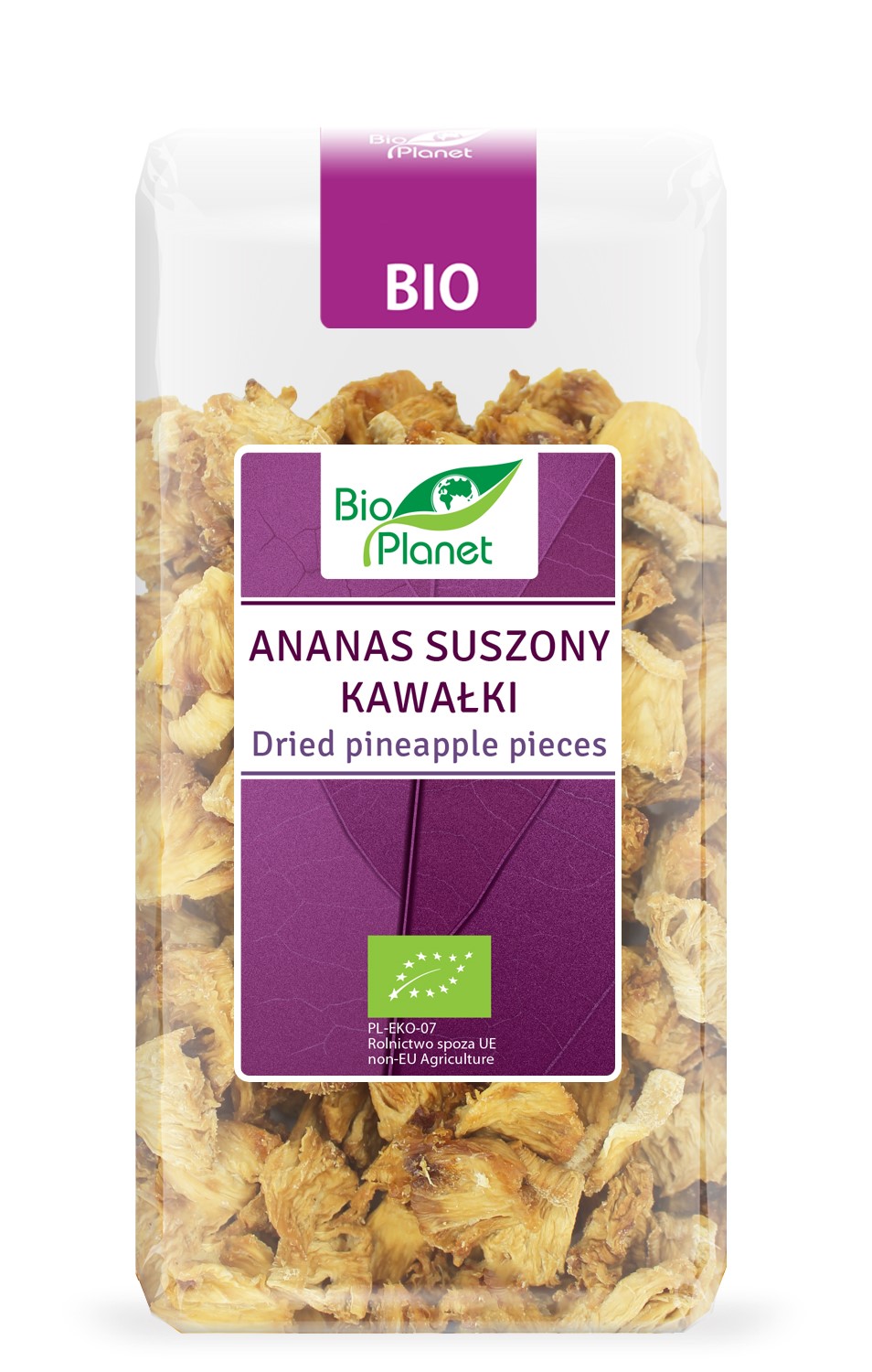 ANANAS SUSZONY KAWAŁKI BIO 100 g - BIO PLANET