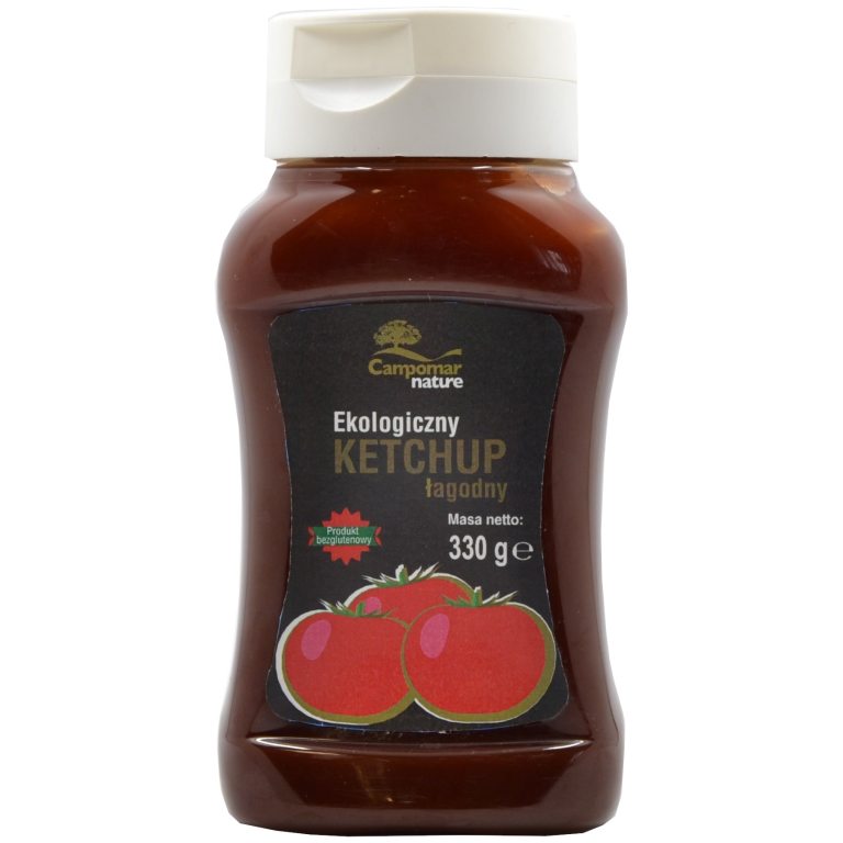 KETCHUP ŁAGODNY BEZGLUTENOWY BIO 330 g - CAMPOMAR NATURE