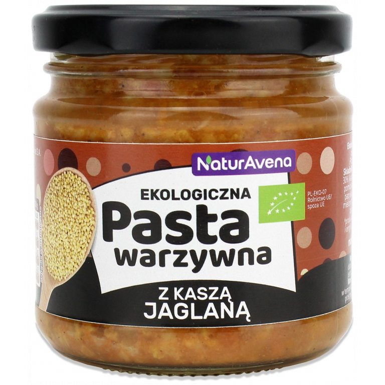 PASTA WARZYWNA Z KASZĄ JAGLANĄ  BIO 185 g - NATURAVENA