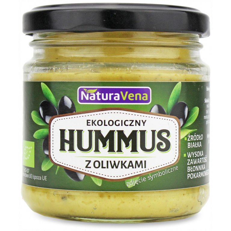 HUMMUS Z OLIWKAMI BIO 185 g - NATURAVENA