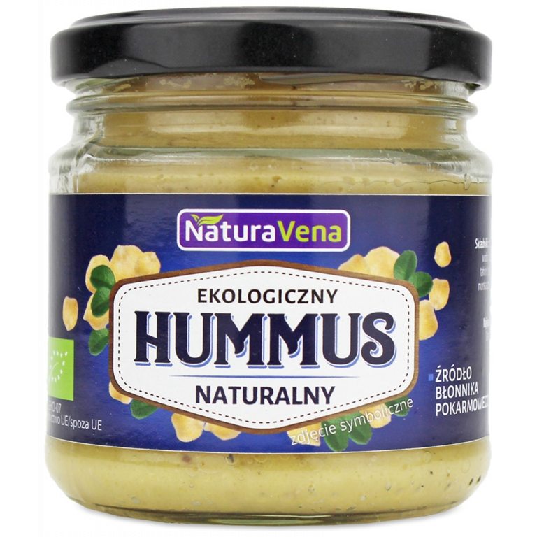 HUMMUS NATURALNY BIO 185 g - NATURAVENA