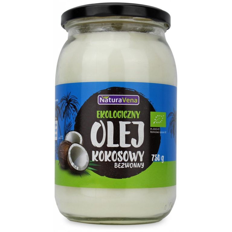 OLEJ KOKOSOWY BEZWONNY BIO 830 ml - NATURAVENA