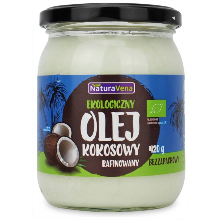 OLEJ KOKOSOWY BEZWONNY BIO 465 ml - NATURAVENA