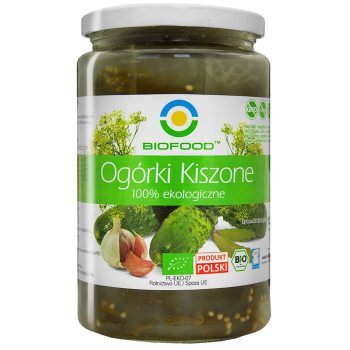 OGÓRKI KISZONE BEZGLUTENOWE BIO 760 g (560 g) - BIOFOOD