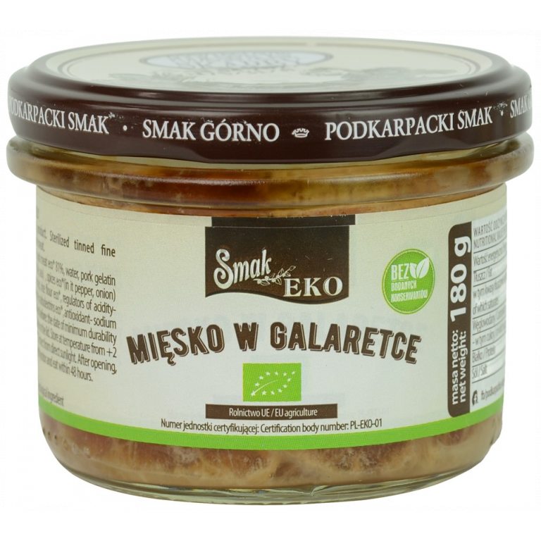 MIĘSKO W GALARETCE BIO 180 g - SMAK EKO