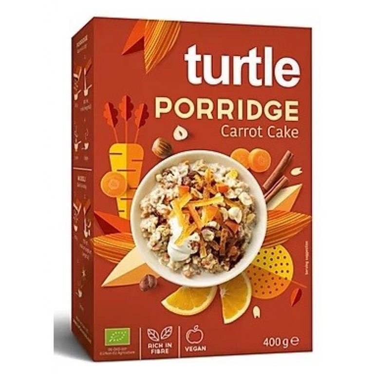 OWSIANKA O SMAKU CIASTA MARCHEWKOWEGO BIO 400 g - TURTLE