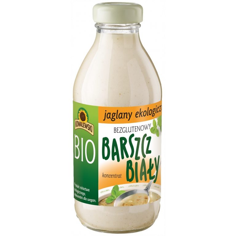 BARSZCZ BIAŁY JAGLANY BEZGLUTENOWY KONCENTRAT BIO 320 ml - KOWALEWSKI